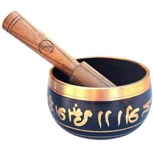 Bol chantant en bronze fait main de haute qualité, personnalisé, en alliage métallique tibétain, pour la méditation, martelé à la main, fabriqué par un artisan. - Product Image 5
