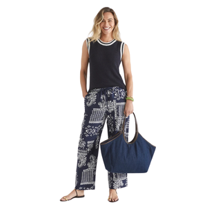 Top de punto para mujer con costuras en contraste, sin mangas, cuello redondo, estilo casual de verano, ajuste holgado, transpirable, blusa de moda. - Product Image 3