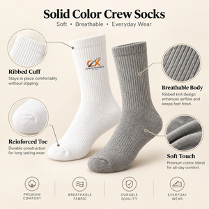 Chaussettes de sport en maille tricotée en gros, mélange nylon-coton, respirantes et anti-transpiration pour hommes et femmes - Product Image 4