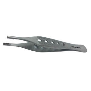 Pince à tissus Adson Brown en acier inoxydable, plate, fenêtrée, de 4-3/4 pouces de long, 9x9 dents, droite, qualité supérieure - Product Image 3