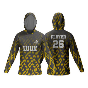 Camiseta de Baloncesto Personalizada con Capucha y Mangas Largas Unisex, Transpirable, de Secado Rápido, para Práctica - Product Image 1