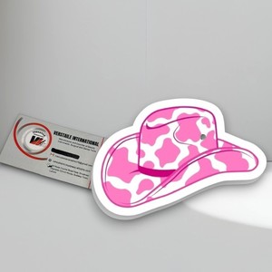 Placa de Pestañas Personalizable con Forma de Sombrero de Vaca, Magnética, de Acrílico, con Diseño de Flor/Diamante en Forma de Corazón, Ecológica, de Marca Privada - Product Image 2