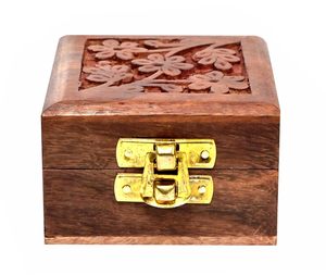 Handicraft Wooden Mini <b>Storage</b> <b>Box</b> <b>Small</b> Size Organizer For Ear Rings, Rings and Nose Pins <b>Storage</b> <b>Box</b> Brown Gift <b>Box</b> (Brown) - Product Image 2