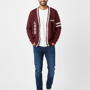 Crea tu Propio Cárdigan de Punto con Cuello en V de Alta Calidad Personalizado con el Logotipo de tu Hermandad/Fraternidad/Escuela/Universidad - Product Image 1