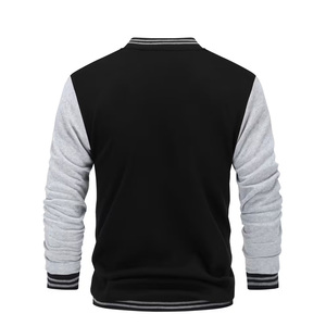 Men Fashion Casual <b>Cardigan</b> Jacket <b>with</b> <b>Long</b> Sleeves, <b>Pockets</b>, Button Up Varsity Jacket In Unique Style - Product Image 2