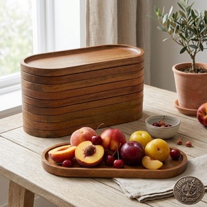 ชุดถาดไม้กระถินณรงค์ 2 ใบ ชุดถาดไม้กระถินณรงค์ 3 ใบ ชุดถาดไม้กระถินณรงค์แบบรวม ชุดถาดไม้กระถินณรงค์แบบซ้อนได้ ชุดถาดไม้กระถินณรงค์แบบวางซ้อนกันได้ ชุดถาดไม้กระถินณรงค์แบบคอมโบ - Product Image 6