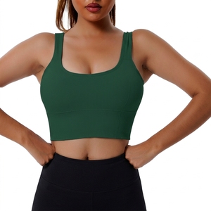 Custom Logo Women's High Support Sports <b>Bra</b> Cross Back Breathable Four Way Stretch Fitness Gym Activewear - Product Image 2
