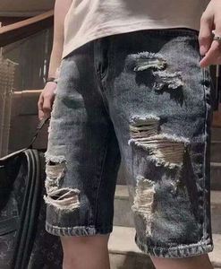 Shorts en jean pour hommes, coupe décontractée, légers, respirants, style streetwear, taille mi-haute, fermeture boutonnée, en denim de coton, service OEM, vente en gros, pas cher - Product Image 5