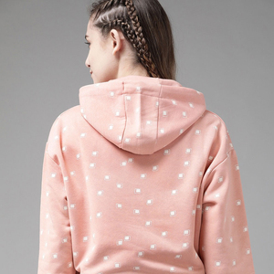 เสื้อฮู้ดครอปท็อปผ้าฝ้ายสำหรับผู้หญิงแบบกำหนดเองสำหรับฤดูหนาว พร้อมโลโก้สั่งทำด้านหน้า สำหรับการสั่งซื้อจำนวนมาก สำหรับผู้ส่งออกระหว่างประเทศ - Product Image 2