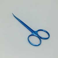 Ciseaux courbés ophtalmiques, instrument chirurgical manuel pour interventions oculaires délicates, outil de coupe de précision réutilisable