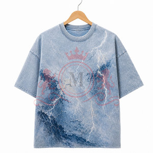 เสื้อยืดคอตตอนระบายอากาศดี สีซีดแบบซันเฟด ทรงดรอปไหล่ เนื้อผ้านุ่ม สวมใส่สบายทุกวันและเหมาะสำหรับกิจกรรมกลางแจ้ง - Product Image 4