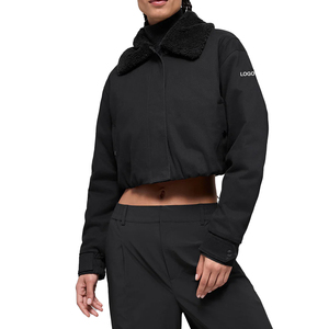 OEM Women's Navigator Sherpa Collar Quilted Jacket Cotton Blend Jacket <b>Padded</b> Utility Jacket custom Private Label manufacturer - Product Image 1