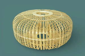 Handmade Bamboo Low Dome Lampshade Sustainable Pendant Light Shade Eco Friendly Woven <b>Ceiling</b> Lamp OEM Supplier Vietnam - Product Image 4