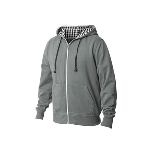 Sudadera con Capucha y Cremallera para Hombre, Color Sólido, Corte Regular, Informal, Felpa Francesa, 100% Algodón, Transpirable, para Otoño - Product Image 4