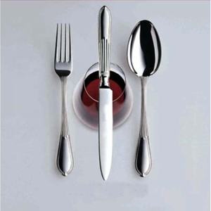 Nuevo juego de cubiertos de plata moderno de acero inoxidable pulido brillante reutilizable y lavable de lujo con juego de cubiertos con mango Rectangular - Product Image 5