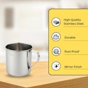 Meilleure Vente – Tasse à Café/Bière Isotherme Personnalisée Grande Capacité 250ml en Acier Inoxydable à Double Paroi Écologique avec Poignée pour le Camping - Product Image 2
