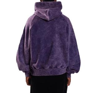 Sweat à capuche surdimensionné en molleton 100 % coton pour homme, avec logo personnalisé, style vintage délavé à l'acide - Product Image 6