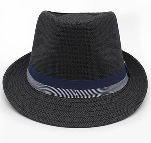 Sombreros de Paja al Por Mayor, Color Negro, Material OEM con Logotipo Personalizado, Sombreros para Motocicleta, Unisex - Product Image 1