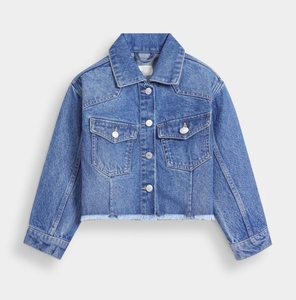 Chaqueta Vaquera Personalizable para Niñas, de Alta Calidad, Transpirable, 100% Algodón, Ropa Casual de Invierno - Product Image 4