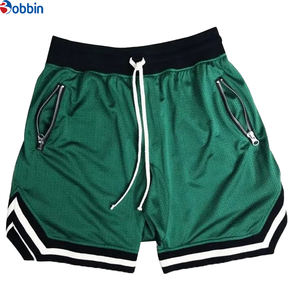 กางเกงขาสั้นสตรีทแวร์วินเทจสำหรับผู้ชายรุ่นใหม่ ระบายอากาศได้ดี ปักลายแบบ Tackle  ทรงเรโทร ผ้าตาข่ายสองชั้น กางเกงบาสเก็ตบอลแบบสั่งทำพิเศษ - Product Image 4