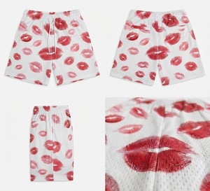 Factory Direct <b>Mens</b> <b>Shorts</b> Custom Sublimation Printed Knitted Mesh Premium <b>Quick</b> <b>Dry</b> Breathable Mid Waist Drawstring Hot <b>Shorts</b> - Product Image 6