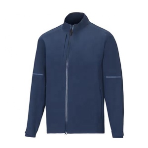Chaqueta de Golf Ligera para Hombre, Resistente al Viento y al Agua, con Cierre de Cremallera, Secado Rápido, Logotipo Frontal Personalizado, Material de Poliéster/Nailon - Product Image 1