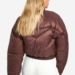 Chaqueta Acolchada de Invierno para Mujer con Capucha, Abrigo Acolchado de Burbujas, Manga Larga, Cierre de Cremallera, Ropa Exterior Casual Cálida y a la Moda 2026 - Product Image 2