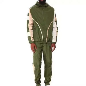 Customize Logo Waterproof Lightweight Polyester Nylon Fit <b>Wind</b> <b>Breaker</b> Men Track Suits Outdoor Windbreaker Tracksuit Set for Men - Product Image 2