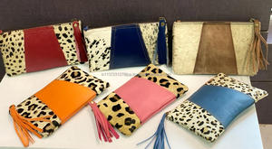 กระเป๋าหนังมีพู่พิมพ์ลายสัตว์ที่นำกลับมาใช้ใหม่มีเอกลักษณ์เฉพาะตัวกระเป๋าหนังขนสัตว์ขนาดเล็กกระเป๋าสตางค์ทันสมัยสำหรับผู้หญิง - Product Image 6