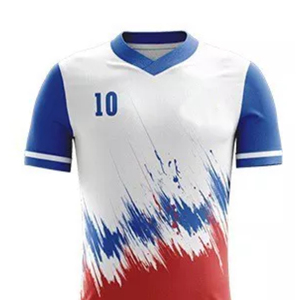 Tenue de football personnalisable légère et respirante pour adulte unisexe, maillot de foot à manches courtes 100 % polyester - Product Image 5