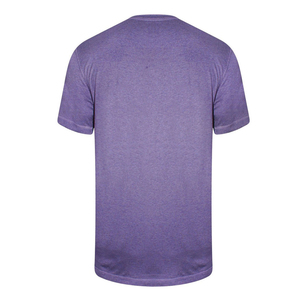 T-shirt en coton à manches courtes pour homme, col rond, coupe classique, couleur unie, tissu tricoté, anti-plis, 320g - Product Image 2