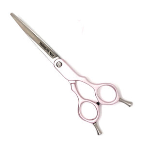 6-Inch Pink Curve <b>Dog</b> Grooming <b>Scissors</b> Professional Pet Hair Cutting Shears with Ergonomic Handle Blunt Safety Tips - Product Image 2