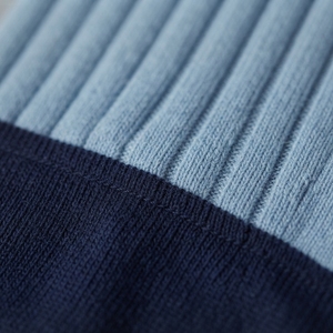 Unisex Ankle <b>Ribbed</b> <b>Socks</b> Navy Trim Knitted Soft Stretch Cotton Breathable Anti-Slip Seamless Winter Regular Style Reasonable - Product Image 5