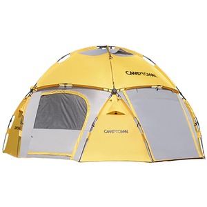 [BAEJIN] CAMPTOWN INSTA BIG DOME S TENT เต็นท์โดมขนาดใหญ่สำหรับทุกฤดู ทนทานต่อสภาพอากาศ ดีไซน์อุปกรณ์เสริมอเนกประสงค์ - Product Image 1