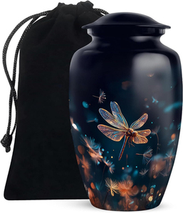 Urnas decorativas de latón para adultos, urnas hechas a mano para entierro de hombres y mujeres, urnas funerarias de alta calidad - Product Image 1