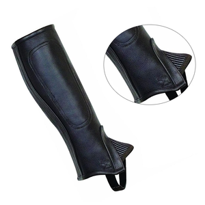 Custom Stylish and Durable Comfort Adult Horse Rider Leather Buckle Western <b>Half</b> <b>Chaps</b> - Product Image 3