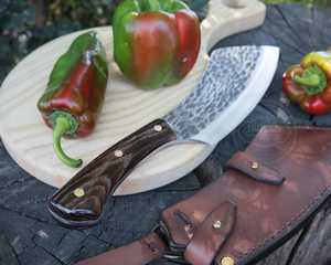 Couteau de chef de 8 pouces en acier inoxydable, couteau à trancher professionnel pour la cuisine, couteau tranchant pour couper la viande et les légumes - Product Image 4