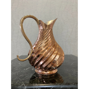 Latest Design Modern Healthy Copper <b>Drinking</b> <b>Jug</b> with Copper Handle Hot Selling Pure Copper Water Pitcher for Hotels Restaurants - Product Image 2