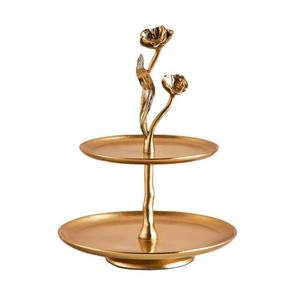 Low Price Best Quality Shiny Gold Plated Cake Stand for Dessert Fruits & Cake <b>Rack</b> For Dinner Table Decoration Centerpiece - Product Image 5