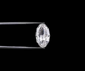 2.00 CT, Lab Grown Diamond <b>Step</b> Cut Oval Diamond, Lab Created Diamond, Unique Cut Diamond Antique Cut Diamond For Pendant - Product Image 1