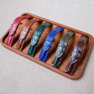 Correas de reloj de cuero de avestruz genuinas hechas a mano al por mayor para hombres de fábrica de Vietnam tamaños 18mm 20mm 22mm 24mm - Product Image 1