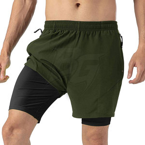 Nouvel Arrivage Short de Fitness Homme Uni Décontracté Taille Mi-Haute en Tissu Respirant Écologique Séchage Rapide pour Musculation Professionnelle - Product Image 4