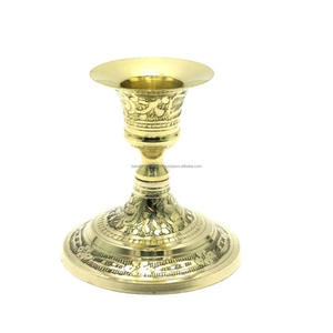 Aluminium <b>Taper</b> <b>Candle</b> Holder With Gold Finished Metal <b>Taper</b> <b>Candle</b> Holder For Home Lighting Decoration - Product Image 3