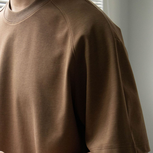 High Quality Heavyweight Plus Size Men's <b>T</b>-<b>shirts</b> Custom Print Seamless Shoulder <b>Raglan</b> Sleeve Men <b>T</b> <b>Shirts</b> - Product Image 4