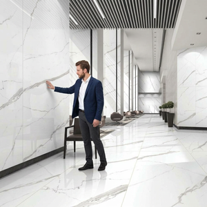 Carreaux de sol et de mur en porcelaine de haute qualité, aspect or Versace, 4x8 pieds, brillants, polis, émaillés, 120x240, briques réfractaires, 1200x2400, pour salle de bain - Product Image 5
