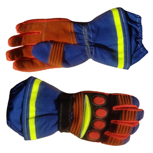 Gants anti-coupure pour pompiers, produits de sécurité pour les secours d'urgence et la lutte contre les incendies, gants de sécurité en cuir anti-coupure - Product Image 4
