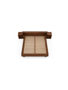 Base de Cama de Madera Natural, Cama Moderna con Plataforma, Construcción Sólida, Muebles Minimalistas para Dormitorio, Hogar, Hotel, Resort - Product Image 3