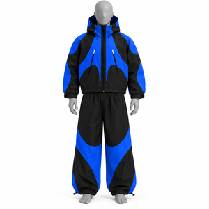 Conjunto Deportivo de Nylon Ligero y Resistente al Viento, Talla Grande, Unisex, Chaqueta con Cremallera y Pantalones, 2 Piezas - Product Image 6