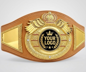 Cinturón de Campeonato Personalizado de Cuero PU, Chapado en Oro y Plata, Cinturón de Título de Lucha Libre y Boxeo, Unisex, Equipo de Artes Marciales Duradero - Product Image 4
