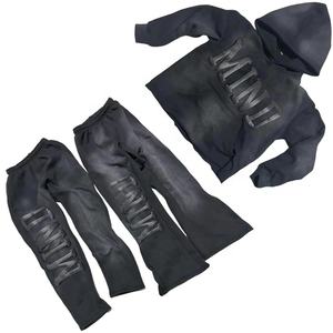 ที่กําหนดเองที่มีคุณภาพสูงซ้อนกางเกงวอร์มเหงื่อชุดที่กําหนดเองพัฟพิมพ์พืชยอดนิยมเสื้อฮู้ดและกางเกงวอร์มเปลวไฟชุดสําหรับผู้ชาย - Product Image 5